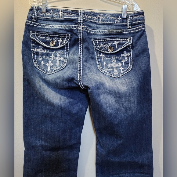 Cowgirl Tuff Co. Women's Western Jeans  - Believe It's Possible 32x31 Bootcut - Picture 7 of 16